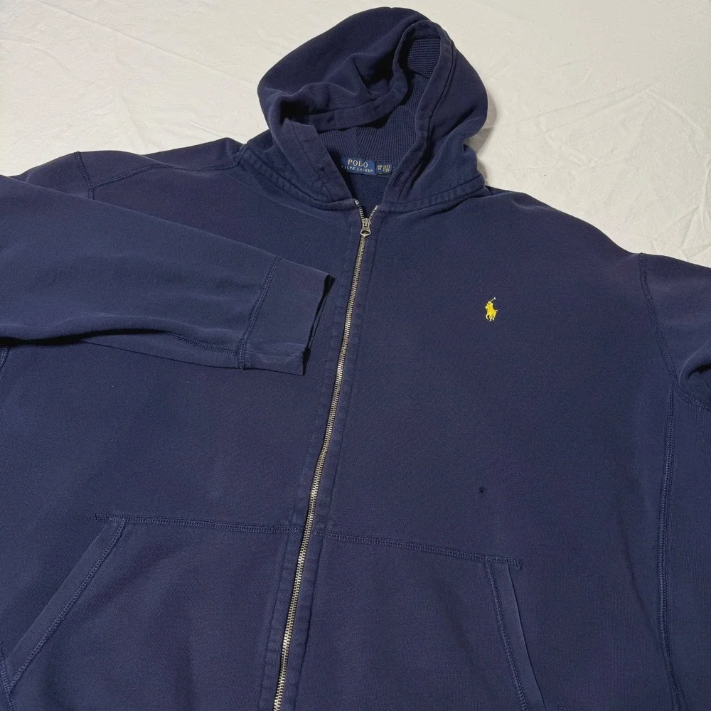 Polo Ralph Lauren Full Zip Navy Hoodie Men's Big & Tall 5XB